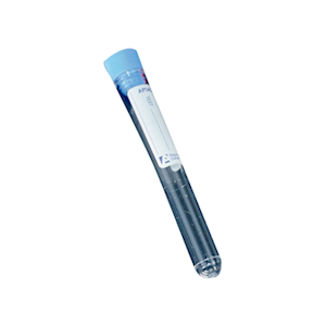 Aptaca Cylindrical Test Tubes with Cap and Label, 10ml, 16mm Diameter x 100mm, Graduated with Rim, Polypropylene, 250/Bag Bag
