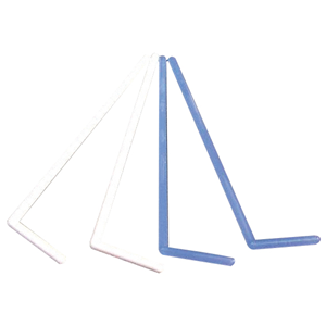 Aptaca Media Spreader L-Shaped, Polypropylene, Gamma Sterile, White, 5/Pack