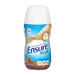 Abbott Nutrition Ensure Plus, 200mL Bottle, Chocolate, 30 Pieces/Carton Carton