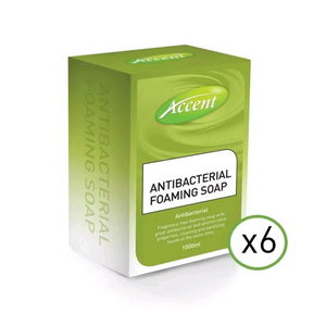 Accent Antibacterial Foaming Soap, 1L, 6/Carton Carton
