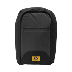 Livingstone Anti-Theft Backpack, 29x47x15cm, 20.5 Litres, 300D Polyester with PU Coating and Leather, 12 Pockets, with USB Port, Black Each