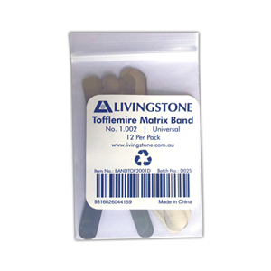 Tofflemire Matrix Bands, No. 1.002, Universal, 144/Pack Pack