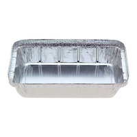 Confoil Cake Shallow Tray, 220 x 156 x 35 mm, 810ml, Silver, 500 Pieces/Carton Pack