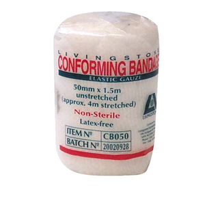 Livingstone Conforming Bandage with Clips
