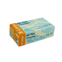 Out of Date Ni-Tek Nitrile Gloves, AS/NZ, Powder Free, EN374, 6.0g, XLarge, Blue, HACCP Grade, 100/Box Discounted, While Stocks last Box