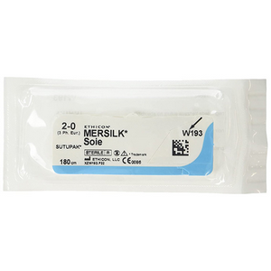 W193 Silk Suture Size-2 Length:180cm., 12/Box Box