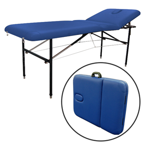 Livingstone Elite 635 Portable Massage Table, Blue, 186 x 66 x 79cm, 200kg Capacity, Foldable in Half, Each Each