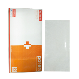 Poren Non-Adherent Absorbent Dressing, 10 x 20cm, Sterile, 50/Box (Supplied as 10 bxs of 5) Box