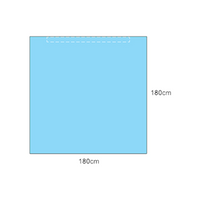 Multigate Protex®4 Drape, 180 x 180cm, with Adhesive Strip, Sterile, Blue, 30 Pieces/Carton
