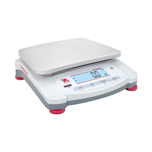 Ohaus Navigator Multi-Purpose Portable Balance 2,200 Grams Capacity, 0.1g Readability, 17.4 x 23cm, Stainless Steel Pan, Each Each