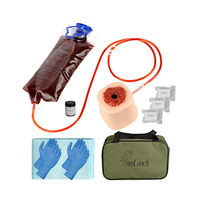 Simcoach Wound Packing Training Kit, Suitable in CLS and BLS Course, Kit Kit
