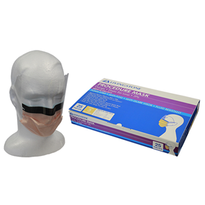 Liv Face Mask with Visor, Level 3 Barrier, with Foam Strip, Fog Free, Ear Loop, Non-Therapeutic, No Latex, Orange, No Fibreglass, 25/Box Box