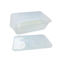 Universal Take-Away Rectangular Container, Base and Lid Set, 700ml, 50 Sets/Pack, 500 Sets/Carton Kit