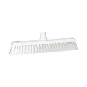 Vikan Floor Broom, 435mm, Medium Bristle, White, Each