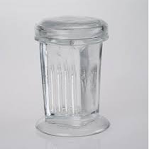 Wheaton Staining Jar, Coplin Type, Holds up to 10 Microscopes Slides, Recyclable Plastic Screw Lid, Glass, 6 Pieces/Pack Each