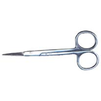 IRIS GUM SCISSORS. 115MM. SHP/SHP. STR ADLER BRAND Each