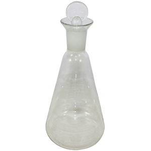 Livingstone Iodine Determination Flask, 500ml, Wide Spout, with Ground-in Stopper, Borosilicate Glass, Each Each