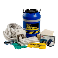 3M Chemical Sorbent Spill Response Kit, 35L, Drum, Each Kit
