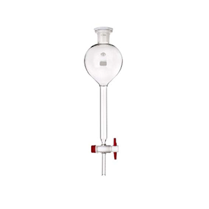 Simax Separating Funnel, Acc. to Gilson, with 29/32 Socket Joint Stopper, Teflon Stopcock, Key No. 4, 500mL, Boro Glass, European, Each Each