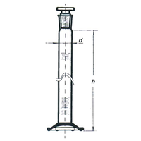 Cylinder Hexagonal Glass Graduated 5ml Socket 10/19 (B) Each