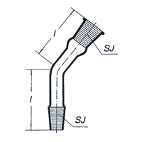 Socket Glass Joint Cone Socket Socket Joint 29/32 length 77mm European Each