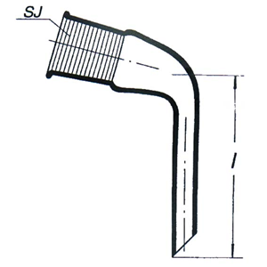 Simax Adapter, Receiver, Bent, Socket Joint 14/23, European, Each Each