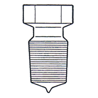 Stopper Recyclable Plastic Octagonal Hollow Socket Joint 45/40 European Each