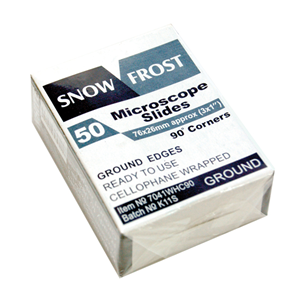 Snow Frost White Frosted Microscope Glass Slide