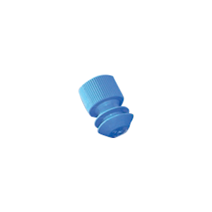 Aptaca Stopper with Tongue (Finned Plugs/Push-In Closure Cap) for 16mm Diameter Test Tubes, Pale Blue, Polyethylene, 1000/Bag Bag