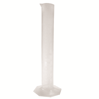 Livingstone Graduated Cylinder, 100ml, 30mm Diameter x 225mm Height, Tall Form, Autoclavable, Polypropylene, Each Piece