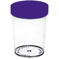 Specimen Sample Container, Urine Jar, 200ml, with Screw Cap, Polystyrene, Aptaca, 500/Carton Carton