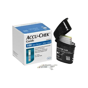 Accu-Chek Guide Test Strips, for Blood Glucose Monitoring, Suits ACCUGDM, 100/Box Box