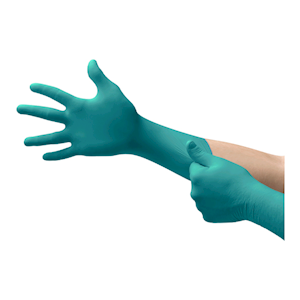 Ansell Microflex Chemical Resistant Gloves, 93-260, Extra Small, Powder Free, Disposable, Green, 50 Pieces/Box Box