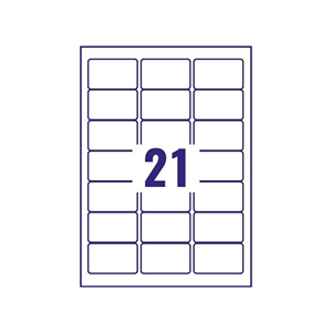 LABEL ADDRESS 63.5X38.1MM, 21/SHEET 100SHEET/PK ARROW Pack