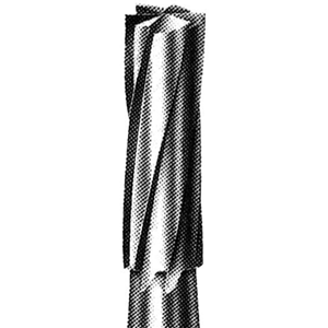 Ash 2L Tungsten Carbide Burs, Flat Fissure, Long Head, Friction Grip, 010N, Each Each