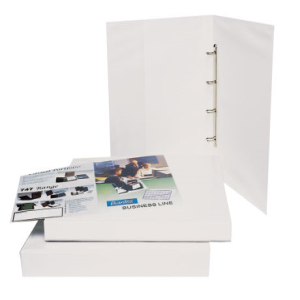 Bantex Insert Ring Binder, A3, 38mm, 2 Rings, White, Each Each