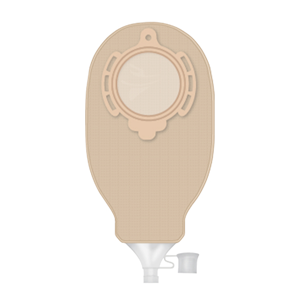 B Braun Flexima 3S Stoma Bag, High Flow, Maxi, 55 mm, 655ml Capacity, Soft Nonwoven Odour-proof Plastic Film, Beige, 30 Bags/Box Box