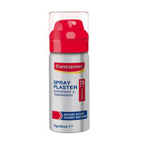Elastoplast Spray Plaster Bandage, Waterproof and Transparent, 31g/40ml, Each Each