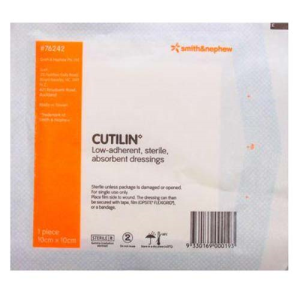 Cutilin Low Adherent Dressing 10 x 10 cm, 100/Pack Pack