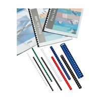 IBICO PLASTIC BINDING COMBS 12MM, 21 RING, WHITE,100/BOX Box