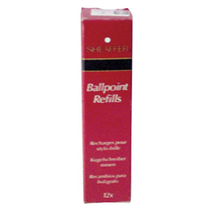 Pen Refills Shaeffer Fine Black (12/Bx) Box