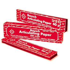 Bausch Articulating Paper with Booklet