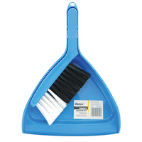 Oates Compact Dust Pan with Brush Set, Blue, Each Each