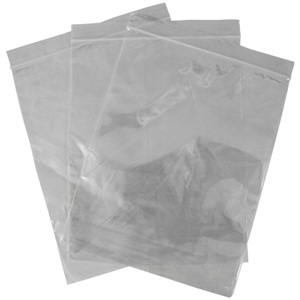 Livingstone Resealable Zip Lock Bag, 360 x 400 mm, 40 microns Thick, Recyclable Plastic, Clear, 100/Pack Pack