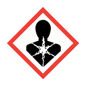 Brady Health Hazard Pictograms, 15 x 15mm, Self Adhesive Vinyl, 40 Pieces/Pack Pack
