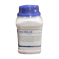 Tin Foil, LR Grade, 100 Grams, 600 x 100 x 0.1mm, CAS No. 7440-31-5 Each