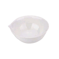 Livingstone Evaporating Dish, 500mL, 16.5 Diameter x 5.4 Height cm, Round Bottom with Spout, Porcelain, 6/Box Box
