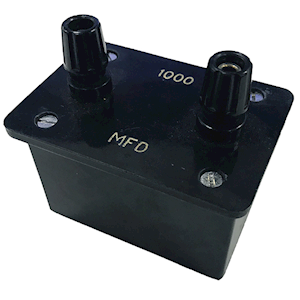 Aluminium Electrolytic Capacitor 1000uF 25V DC 10mm Box Type With Binding Posts, Each Each