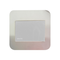Colour Discs Glass 40mm White Only Each