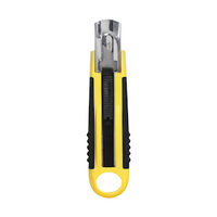 Celco Cutter Knife, 18mm, Auto Retractable, Yellow, Each